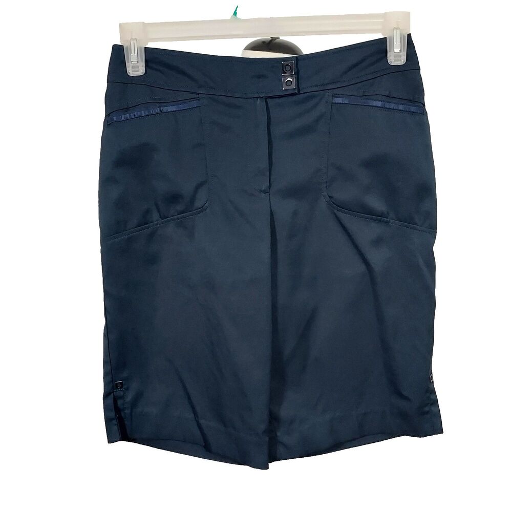 Tail Shorts Womens Size 4 Bermuda Navy Blue Activewear Performance Tennis Golf